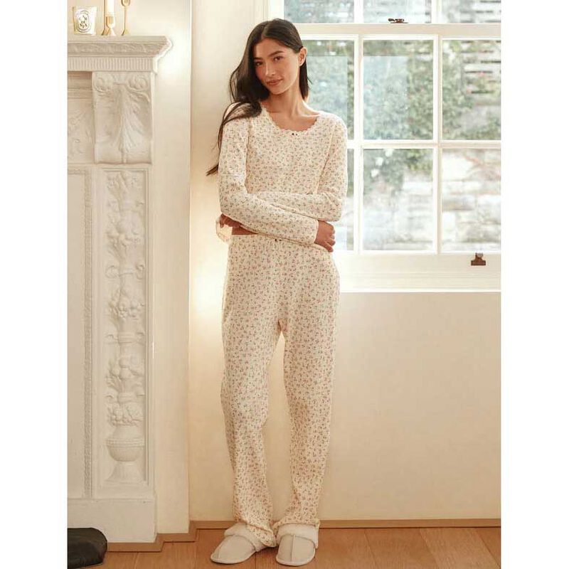 Papinelle Claire Soft Cotton Waffle Pj Set image number 3